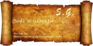 Soós Gizella névjegykártya
