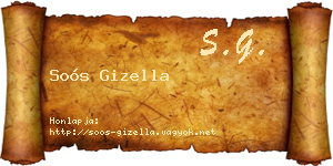 Soós Gizella névjegykártya