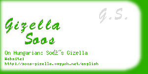 gizella soos business card